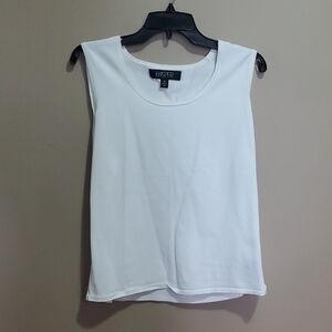 Kasper Women's White Sleeveless Top Size 16
